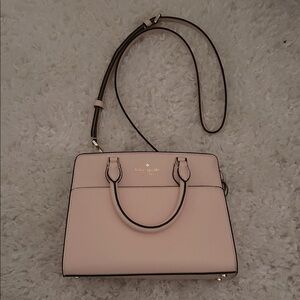 Kate Spade Pink Leather Bag with Crossbody Strap